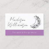 難解な精神モダン的ミニマル三日月 名刺 (正面)