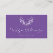 難解な精神モダン的ミニマル三日月 名刺 (正面)