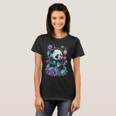 難解パンダ結晶かわいいイラストレーション1 Tシャツ (正面フル)