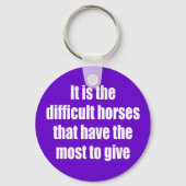 難馬だ キーホルダー (正面)