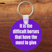難馬だ キーホルダー (正面)