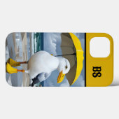 雨おもしろいブーツのカモメ – ビーチユーモア Case-Mate iPhoneケース (裏面 (横))