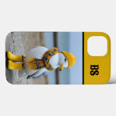 雨おもしろいブーツのカモメ – ビーチユーモア Case-Mate iPhoneケース (裏面 (横))