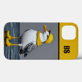 雨おもしろいブーツのカモメ – ビーチユーモア Case-Mate iPhoneケース (裏面 (横))