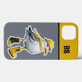 雨おもしろいブーツのカモメ – ビーチユーモア Case-Mate iPhoneケース (裏面 (横))