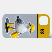 雨おもしろいブーツのカモメ – ビーチユーモア Case-Mate iPhoneケース (裏面 (横))