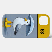雨おもしろいブーツのカモメ – ビーチユーモア Case-Mate iPhoneケース (裏面 (横))