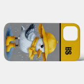 雨おもしろいブーツのカモメ – ビーチユーモア Case-Mate iPhoneケース (裏面 (横))
