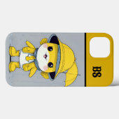 雨おもしろいブーツの魚 – ビーチユーモア Case-Mate iPhoneケース (裏面 (横))