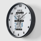 雨おもしろい雷語アートバスルーム 壁時計 (傾斜)