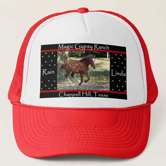 雨およびリンダの帽子 キャップ (正面)