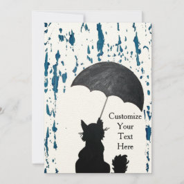 雨お洒落の中の猫