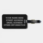 雨かみぞれを通して… I走られる ラゲッジタグ (裏面横)