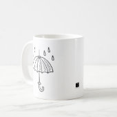 雨か照り降り コーヒーマグカップ (正面左)