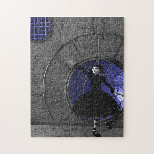 雨がゴシック様式芸術のパズルを来る時 ジグソーパズル (縦)