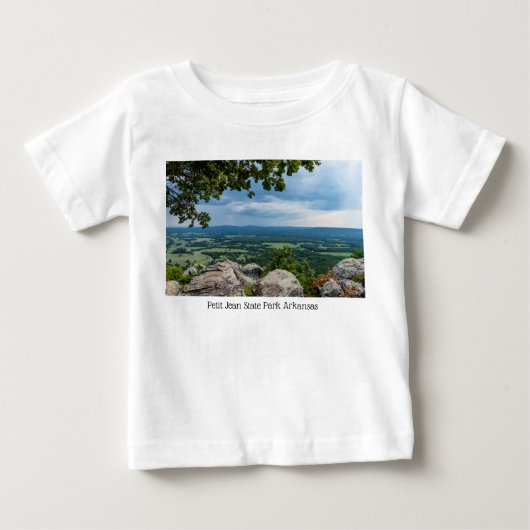 雨がプチジャンに向かった ベビーTシャツ (正面)