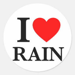 雨が大好き ラウンドシール