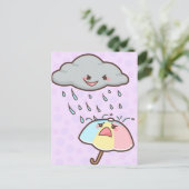 雨が痛むはがき ポストカード (スタンド正面)
