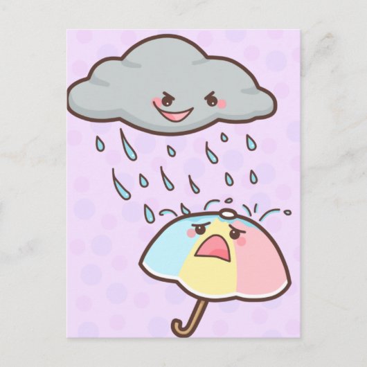 雨が痛むはがき ポストカード (正面)