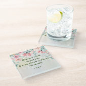 雨が花るみ引用文 ガラスコースター (アングル)