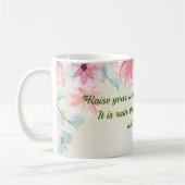 雨が花るみ引用文 コーヒーマグカップ (左)