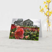 雨が降ったら秋が早く治る カード (黄色い花)