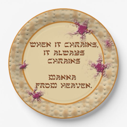 雨が降ったら…ペーパープレート ペーパープレート (正面)