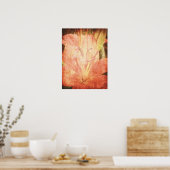 雨が降った後に食感のユリ ポスター (キッチン)