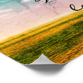 雨が降った時感動的のカスタムポスター ポスター (角)