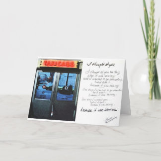 雨が降っていたので カード