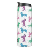 雨が降っているダックスパステルカラー タンブラー (回転右)