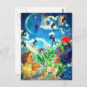 雨が降っているハレルヤ ポストカード (正面/裏面)