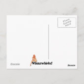 雨が降っているハレルヤ ポストカード (裏面)