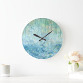 雨が降っている猫の時計 ラージ壁時計 (ホーム)