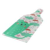 雨が降っている猫 カッティングボード (角)