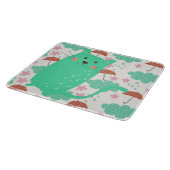 雨が降っている猫 カッティングボード (角)