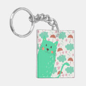 雨が降っている猫 キーホルダー (正面左)