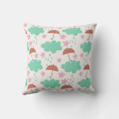 雨が降っている猫 クッション (裏面)