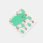 雨が降っている猫 スタンダードカクテルナプキン (角)