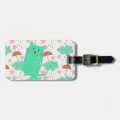 雨が降っている猫 ラゲッジタグ (正面横)