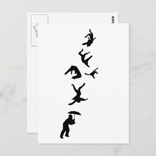 雨が降っている男 – ハレルヤ ポストカード (正面/裏面)