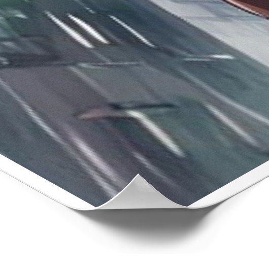 雨が降っている ポスター (角)