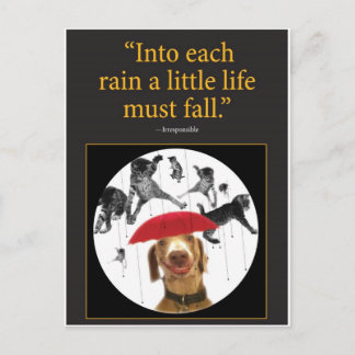 雨が降っている！ ポストカード