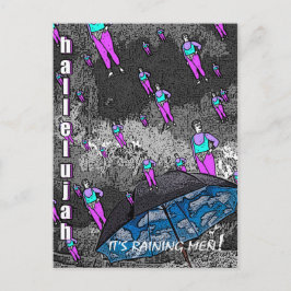雨が降っている！ ポストカード