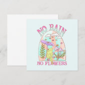 雨が降らなければ花は咲かない - 鮮やかな花とキノコ (正面/裏面)