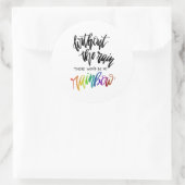 雨が降らなければ虹は出ない ラウンドシール (バッグ)