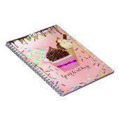 雨が降るとキャンディランドスイーツが散る ノートブック (右側)