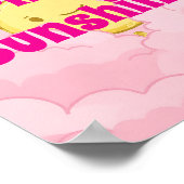 雨が降ると太陽の光がやる気を起こさせる出る ポスター (角)