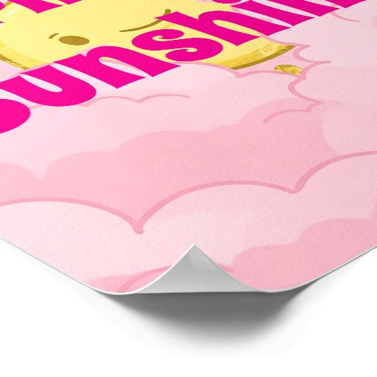 雨が降ると太陽の光がやる気を起こさせる出る ポスター (角)