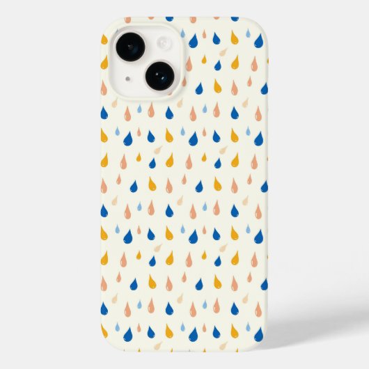 雨が降ると思うかわいらし Case-Mate iPhoneケース (裏面)